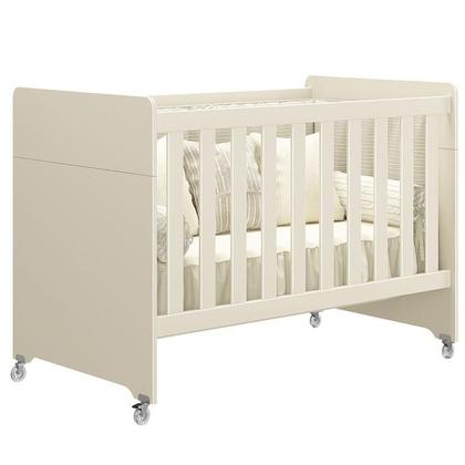 Imagem de Quarto de Bebê Zaki e Berço Americano Evolution 4 em 1 Areia Acetinado com Colchão Ortobom - Reller