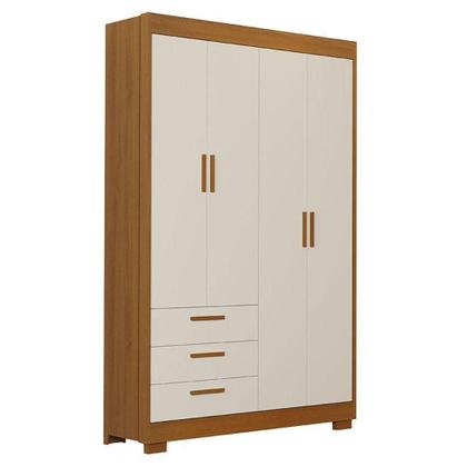 Imagem de Quarto De Bebê Zaki E Berço Americano Evolution 4 Em 1 Areia Acetinado Savana - Reller