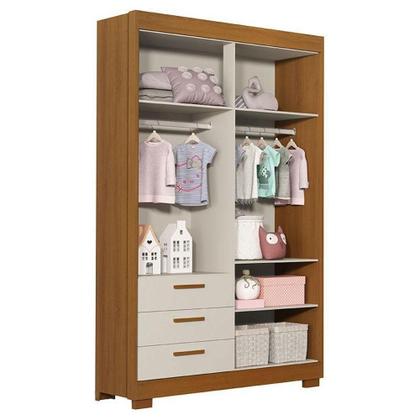 Imagem de Quarto De Bebê Zaki E Berço Americano Evolution 4 Em 1 Areia Acetinado Savana - Reller