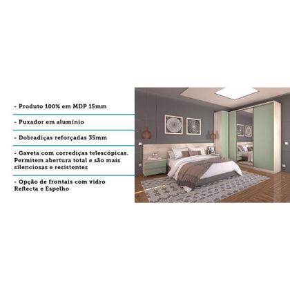 Imagem de Quarto De Casal C/ Mesa De Cabeceira, Cabeceira E Guarda Rou