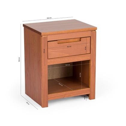 Imagem de Quarto de Casal Completo com Guarda Roupa, Cômoda, Cama e 2 Mesas de Cabeceira Madma