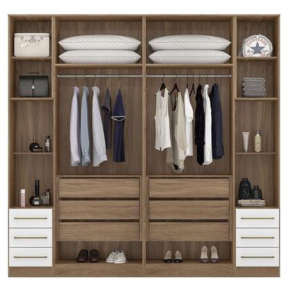 Imagem de Quarto de Casal Irlanda Ambiente Composição 6 Amêndola Branco - Demartêz