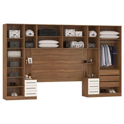 Imagem de Quarto De Casal Irlanda Composição 8 Amêndola Branco - Demartêz