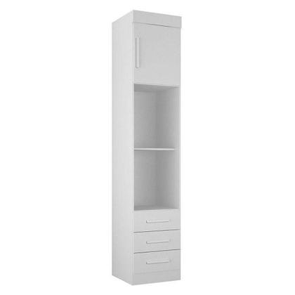 Imagem de Quarto De Casal Modulado 9 Portas Orion Branco  Leifer Móveis