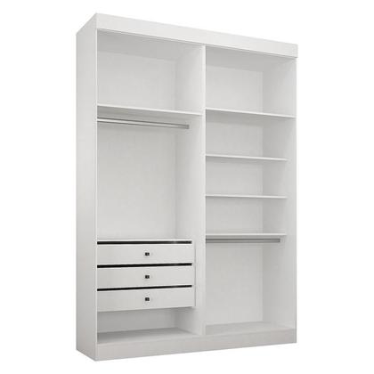 Imagem de Quarto de Casal Modulado 9 Portas Orion Branco  Leifer Móveis