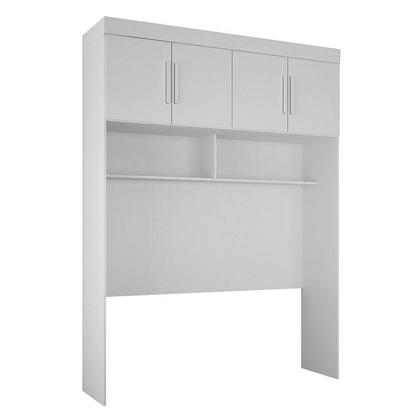 Imagem de Quarto de Casal Modulado 9 Portas Orion Branco  Leifer Móveis