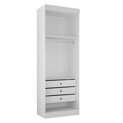 Imagem de Quarto de Casal Modulado 9 Portas Orion Cinamomo Off White  Leifer Móveis