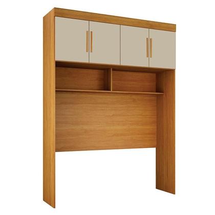 Imagem de Quarto de Casal Modulado 9 Portas Orion Cinamomo Off White  Leifer Móveis