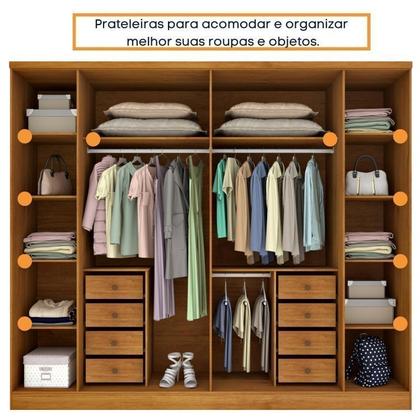 Imagem de Quarto de Casal Roupeiro 6 Portas Portugal com pés, Cama Casal, Cabeceira e Cômoda 5 Gavetas