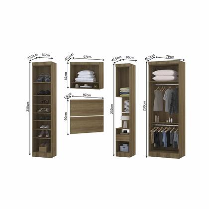 Imagem de Quarto de Solteiro com Guarda Roupas e Mesa de Cabeceira Paris Luciane Móveis