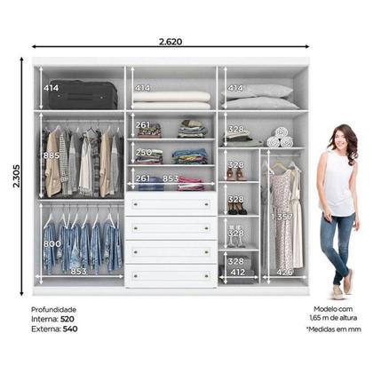 Imagem de Quarto Infantil 6 Portas Mississipi Com Berço Multifuncional Cleo Ambiente Branco Fosco E Colchão Ortobom - Henn