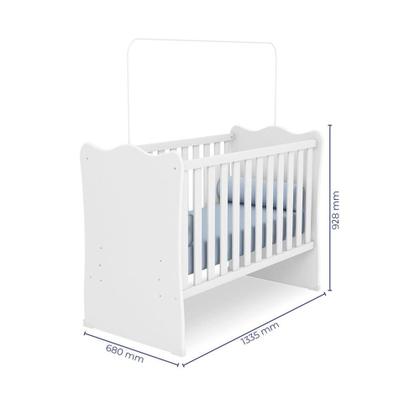 Imagem de Quarto Infantil Berço e Cômoda 4G Branco