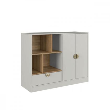 Imagem de Quarto Infantil Cama Solteiro Montessoriana Led Cômoda Guarda Roupa CJ077 Lille Art In Móveis