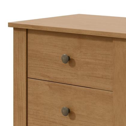 Imagem de Quarto Infantil com 2 Camas Solteiro Athenas Plus e Mesa de Cabeceira 3 Gavetas Maggiore New Amêndoa Clean