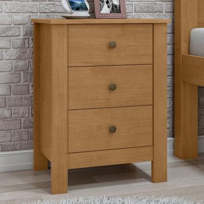 Imagem de Quarto Infantil com 2 Camas Solteiro Athenas Plus e Mesa de Cabeceira 3 Gavetas Maggiore New Amêndoa Clean