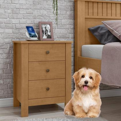 Imagem de Quarto Infantil com 2 Camas Solteiro Athenas Plus e Mesa de Cabeceira 3 Gavetas Maggiore New Amêndoa Clean