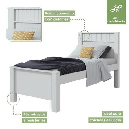 Imagem de Quarto Infantil com 2 Camas Solteiro Athenas Plus e Mesa de Cabeceira 3 Gavetas Maggiore New