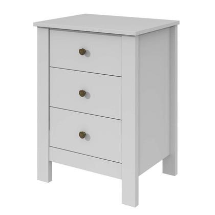 Imagem de Quarto Infantil com 2 Camas Solteiro Athenas Plus e Mesa de Cabeceira 3 Gavetas Maggiore New