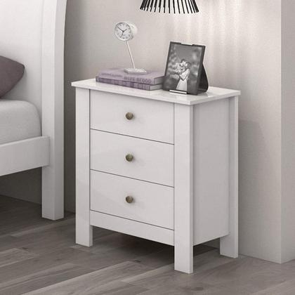 Imagem de Quarto Infantil com 2 Camas Solteiro Athenas Plus e Mesa de Cabeceira 3 Gavetas Maggiore New