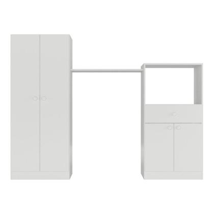 Imagem de Quarto Infantil com Berço-Cômoda Laura Multimóveis Branco