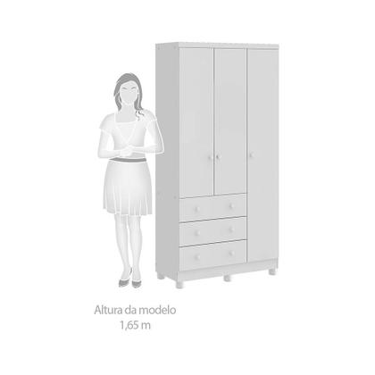 Imagem de Quarto Infantil com Berço e Guarda Roupa Uli Junior Móveis Peroba