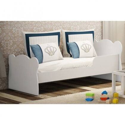 Imagem de Quarto Infantil com Cama e Guarda Roupa Elysa Branco