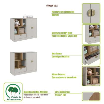 Imagem de Quarto Infantil com cama solteiro com iluminação LED Montessoriano LILLE Arenas