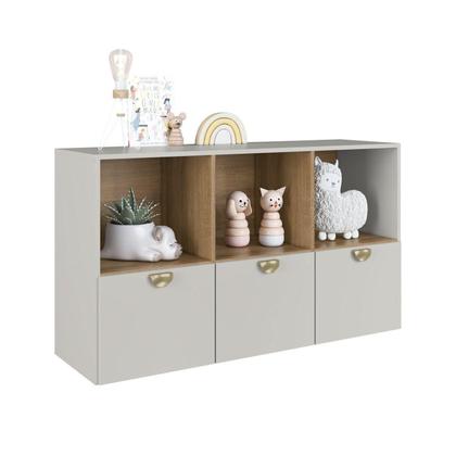 Imagem de Quarto Infantil com Cama Solteiro Montessoriana com Iluminação Led e Comoda Lille Arenas