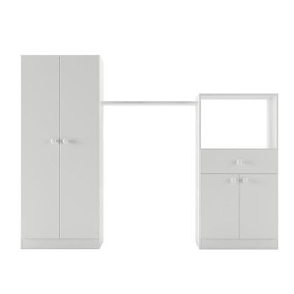 Imagem de Quarto Infantil com Colchão Incluso Meu Bebê Multimóveis Branco