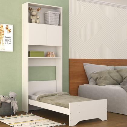 Imagem de Quarto Infantil com Colchão Incluso Nina Multimóveis Branco