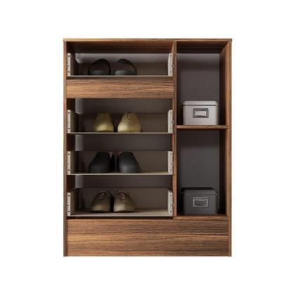 Imagem de Quarto Infantil com Cômoda 4 Gavetas e 1 Porta Guarda-Roupa 3 Portas e 2 Gavetas Ninho Castanho/Off White