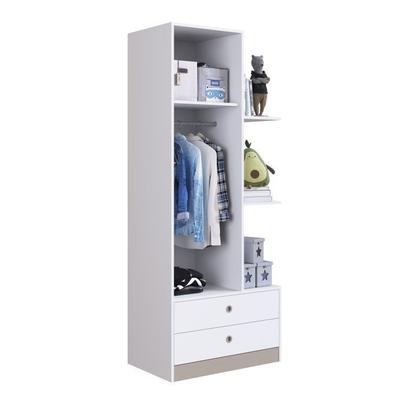 Imagem de Quarto Infantil com Guarda Roupa 1 Porta e Cama Solteiro Lara