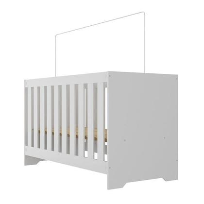 Imagem de Quarto Infantil com Guarda-roupa 2 Portas 2 Gavetas com Cômoda e Berço Magia Espresso Móveis