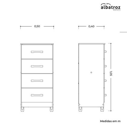 Imagem de Quarto Infantil Com Guarda Roupa 6 Portas e Cômoda Mobi