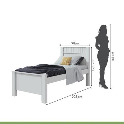 Imagem de Quarto Infantil com Guarda-roupa Solteiro 4 Portas 2 Gavetas Alonzo e Cama Solteiro Athenas