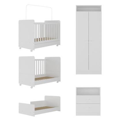 Imagem de Quarto Infantil Completo Ariel Multimóveis Branco