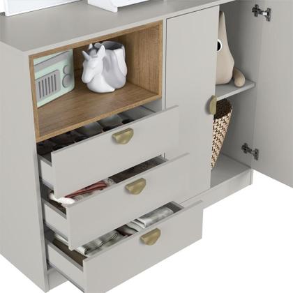 Imagem de Quarto Infantil Completo com cama solteiro com iluminação LED Montessoriano LILLE Arenas