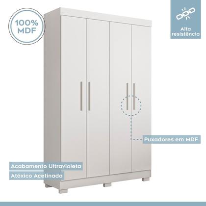 Imagem de Quarto Infantil Completo com Guarda-roupa e Beliche Théo