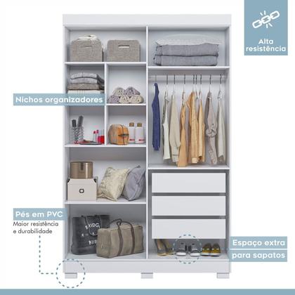 Imagem de Quarto Infantil Completo com Guarda-roupa e Beliche Théo