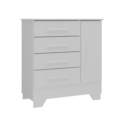 Imagem de Quarto Infantil Completo Guarda Roupa 4 Portas 2 Gavetas com Cômoda Liz