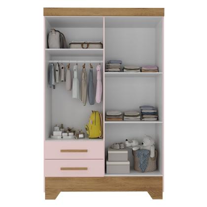 Imagem de Quarto Infantil Completo Guarda Roupa 4 Portas 2 Gavetas com Cômoda Liz
