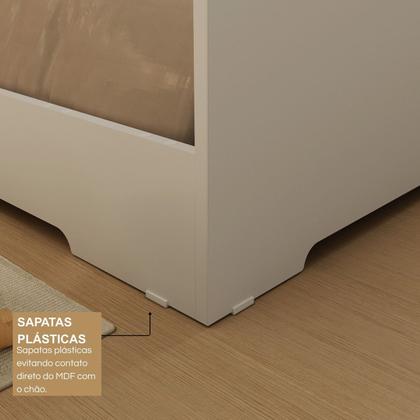 Imagem de Quarto Infantil Completo Guarda-roupa Closet e Cama Solteiro Montessoriana 100% Mdf Olivia e Mark