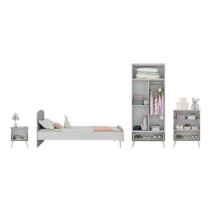 Imagem de Quarto Infantil Completo para Colchão 188x78cm Doçura Multimóveis MP4329