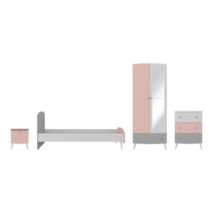 Imagem de Quarto Infantil Completo para Colchão 188x78cm Doçura Multimóveis MP4329