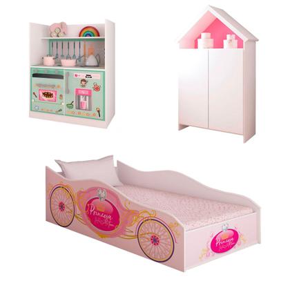 Imagem de Quarto Infantil Completo Viagem Encantada 4 Portas 1 Gaveta Verde - Panorama Móveis