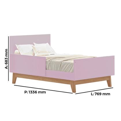 Imagem de Quarto Infantil Duplo 100% MDF Tuboarte Guarda-Roupas Kevin e Berço Lucca