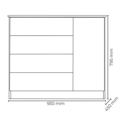 Imagem de Quarto infantil Guarda Roupa Berço e Cômoda Sapateira Branco