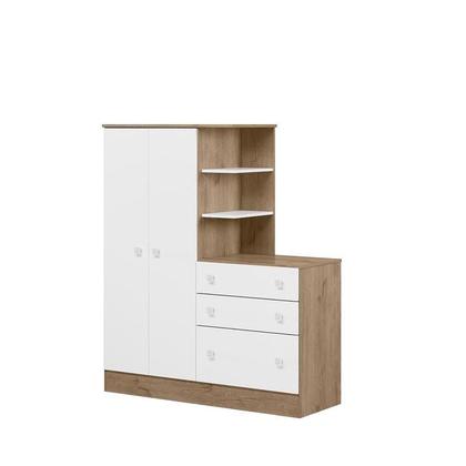 Imagem de Quarto Infantil Guarda Roupa com Comoda e Berço Mini Cama