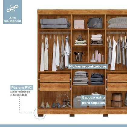 Imagem de Quarto Infantil/juvenil com Beliche Flórida e Guarda Roupa 6 Portas 4 Gavetas Flórida 100% Mdf