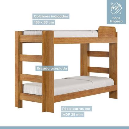 Imagem de Quarto Infantil/juvenil com Beliche Flórida e Guarda Roupa 6 Portas 4 Gavetas Flórida 100% Mdf